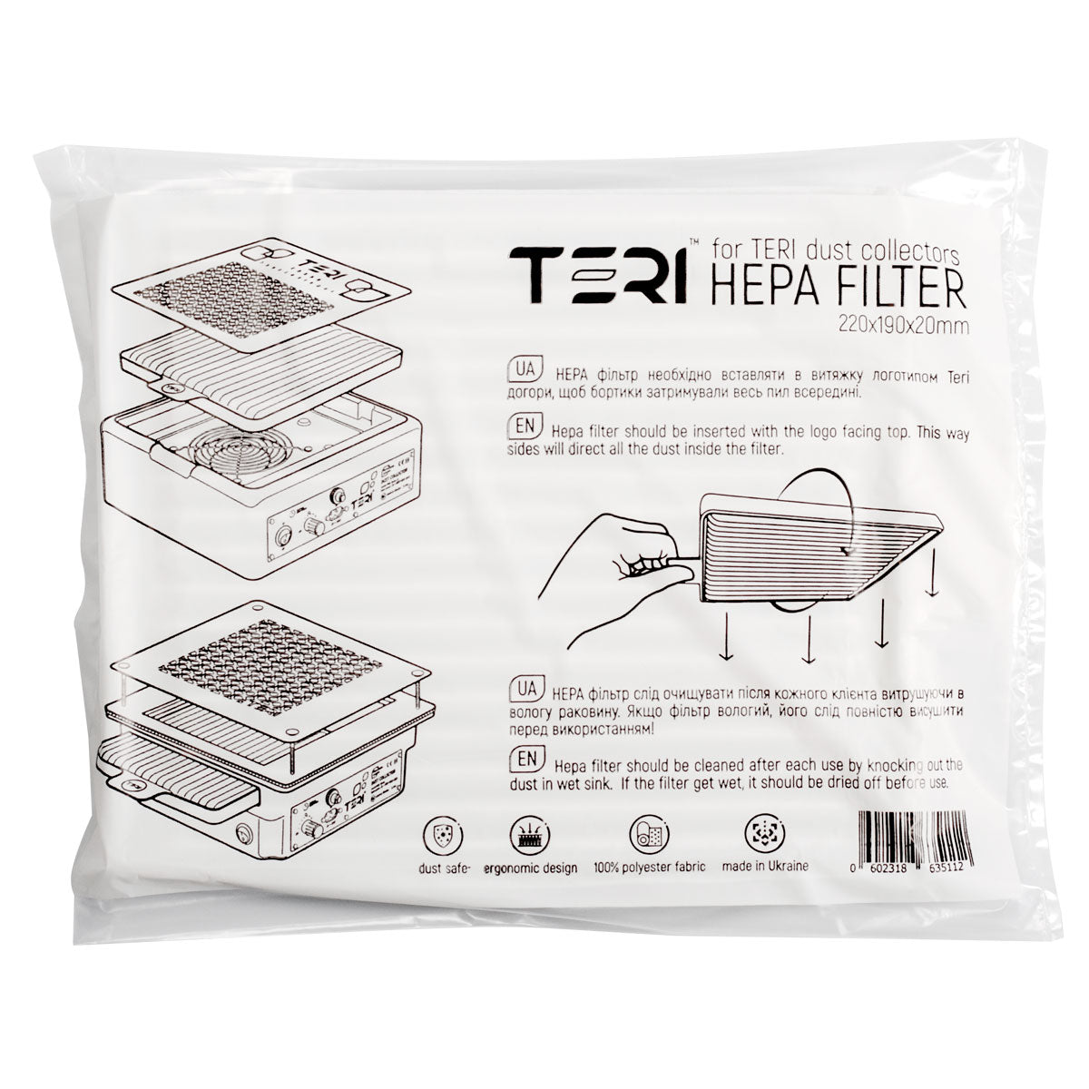 Teri Filtro HEPA Universal para aspiradoras